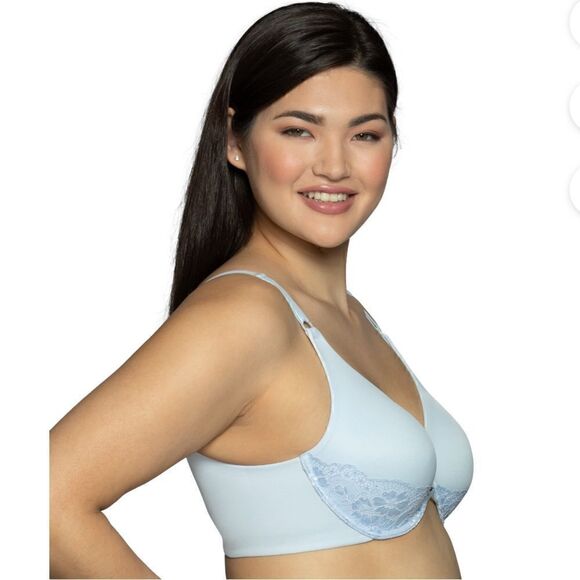 NWT- Vanity Fair- Radiant Collection Women’s Back Smoothing Underwire Bra, Blue - Picture 3 of 6